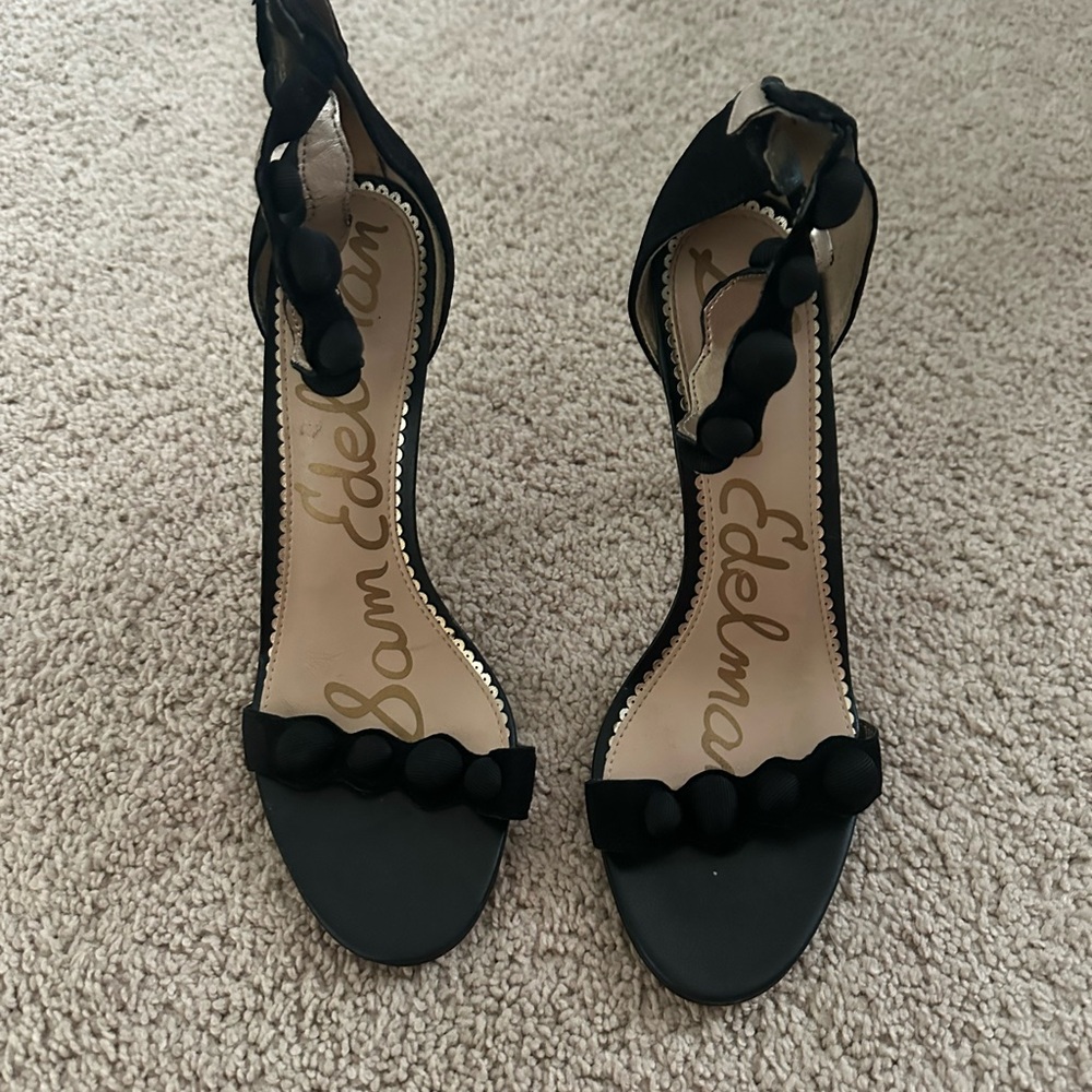 Sam Edelman Black Heeled Sandals